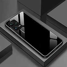 Coque Rebord Contour Silicone et Vitre Miroir Housse Etui pour Xiaomi Redmi Note 12 Pro 5G Noir