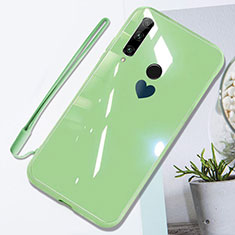 Coque Rebord Contour Silicone et Vitre Miroir Housse Etui T01 pour Huawei Honor 20 Lite Vert