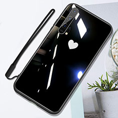 Coque Rebord Contour Silicone et Vitre Miroir Housse Etui T01 pour Huawei Honor 20 Pro Noir