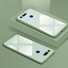 Coque Rebord Contour Silicone et Vitre Miroir Housse Etui T01 pour Huawei Honor View 20 Vert