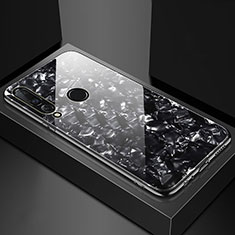 Coque Rebord Contour Silicone et Vitre Miroir Housse Etui T01 pour Huawei Nova 4e Noir