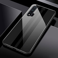 Coque Rebord Contour Silicone et Vitre Miroir Housse Etui T01 pour Huawei Nova 6 5G Noir
