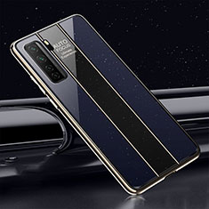 Coque Rebord Contour Silicone et Vitre Miroir Housse Etui T01 pour Huawei Nova 7 SE 5G Noir