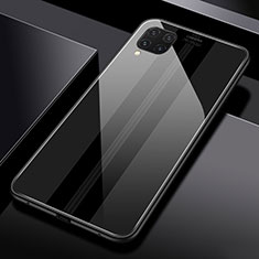 Coque Rebord Contour Silicone et Vitre Miroir Housse Etui T01 pour Huawei Nova 7i Noir