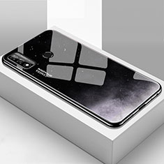Coque Rebord Contour Silicone et Vitre Miroir Housse Etui T01 pour Huawei Nova Lite 3 Plus Gris Fonce