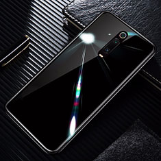 Coque Rebord Contour Silicone et Vitre Miroir Housse Etui T01 pour Xiaomi Mi 9T Pro Noir