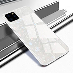 Coque Rebord Contour Silicone et Vitre Miroir Housse Etui T02 pour Apple iPhone 11 Pro Max Blanc