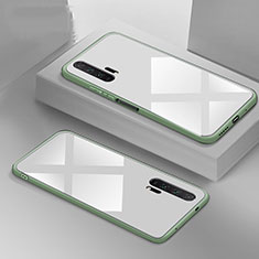 Coque Rebord Contour Silicone et Vitre Miroir Housse Etui T02 pour Huawei Honor 20 Pro Blanc