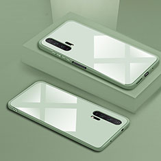 Coque Rebord Contour Silicone et Vitre Miroir Housse Etui T02 pour Huawei Honor 20 Pro Vert