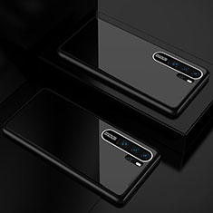 Coque Rebord Contour Silicone et Vitre Miroir Housse Etui T02 pour Huawei P30 Pro New Edition Noir