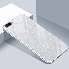 Coque Rebord Contour Silicone et Vitre Miroir Housse Etui T02 pour Oppo RX17 Neo Blanc
