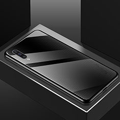 Coque Rebord Contour Silicone et Vitre Miroir Housse Etui T02 pour Samsung Galaxy A70 Noir