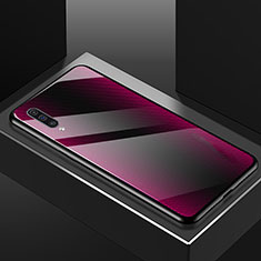Coque Rebord Contour Silicone et Vitre Miroir Housse Etui T02 pour Samsung Galaxy A70 Violet