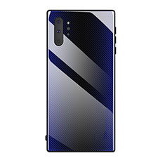 Coque Rebord Contour Silicone et Vitre Miroir Housse Etui T02 pour Samsung Galaxy Note 10 Plus 5G Violet
