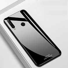 Coque Rebord Contour Silicone et Vitre Miroir Housse Etui T03 pour Huawei P Smart+ Plus (2019) Noir