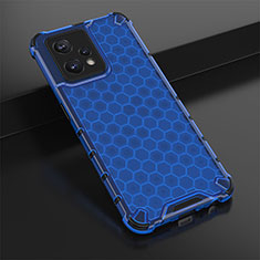 Coque Rebord Contour Silicone et Vitre Transparente Housse Etui 360 Degres AM1 pour Realme 9 Pro+ Plus 5G Bleu