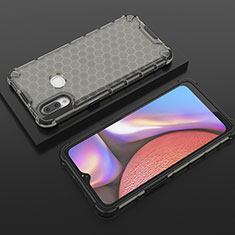 Coque Rebord Contour Silicone et Vitre Transparente Housse Etui 360 Degres AM1 pour Samsung Galaxy A10s Noir