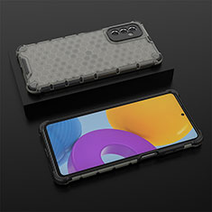 Coque Rebord Contour Silicone et Vitre Transparente Housse Etui 360 Degres AM2 pour Samsung Galaxy M52 5G Noir