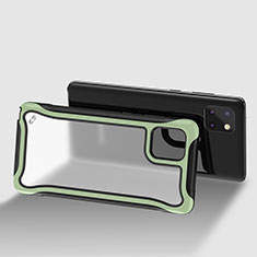 Coque Rebord Contour Silicone et Vitre Transparente Housse Etui 360 Degres pour Samsung Galaxy A81 Pastel Vert