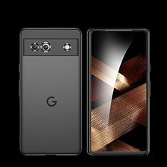 Coque Rebord Contour Silicone et Vitre Transparente Housse Etui 360 Degres WL3 pour Google Pixel 7a 5G Noir