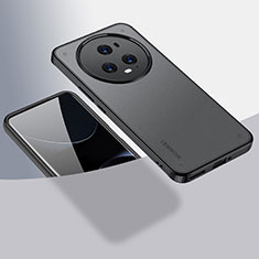Coque Rebord Contour Silicone et Vitre Transparente Housse Etui AC1 pour Huawei Honor Magic5 Pro 5G Noir