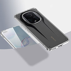 Coque Rebord Contour Silicone et Vitre Transparente Housse Etui AC1 pour Huawei Honor Magic5 Ultimate 5G Clair