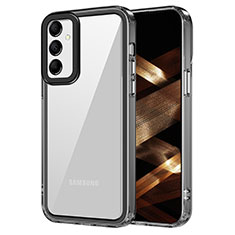 Coque Rebord Contour Silicone et Vitre Transparente Housse Etui AC1 pour Samsung Galaxy A25 5G Noir