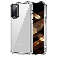 Coque Rebord Contour Silicone et Vitre Transparente Housse Etui AC1 pour Samsung Galaxy S20 FE 4G Clair