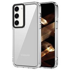 Coque Rebord Contour Silicone et Vitre Transparente Housse Etui AC1 pour Samsung Galaxy S23 Plus 5G Clair