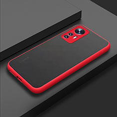 Coque Rebord Contour Silicone et Vitre Transparente Housse Etui M02 pour Xiaomi Mi 12 5G Rouge