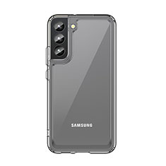 Coque Rebord Contour Silicone et Vitre Transparente Housse Etui M03 pour Samsung Galaxy S22 5G Clair