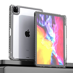 Coque Rebord Contour Silicone et Vitre Transparente Housse Etui P01 pour Apple iPad Pro 11 (2020) Noir