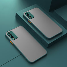Coque Rebord Contour Silicone et Vitre Transparente Housse Etui P01 pour Xiaomi Redmi 9T 4G Vert
