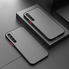 Coque Rebord Contour Silicone et Vitre Transparente Housse Etui P01 pour Xiaomi Redmi Note 8 (2021) Noir