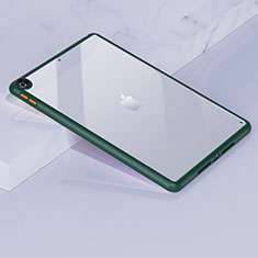 Coque Rebord Contour Silicone et Vitre Transparente Housse Etui pour Apple iPad 10.2 (2019) Vert