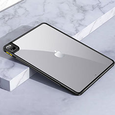 Coque Rebord Contour Silicone et Vitre Transparente Housse Etui pour Apple iPad Pro 11 (2020) Noir