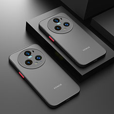 Coque Rebord Contour Silicone et Vitre Transparente Housse Etui pour Huawei Honor Magic5 Pro 5G Noir