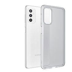 Coque Rebord Contour Silicone et Vitre Transparente Housse Etui pour Samsung Galaxy M52 5G Clair