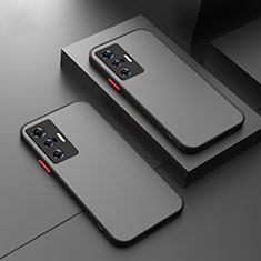 Coque Rebord Contour Silicone et Vitre Transparente Housse Etui pour Vivo X70 5G Noir