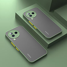 Coque Rebord Contour Silicone et Vitre Transparente Housse Etui pour Xiaomi Civi 3 5G Pastel Vert