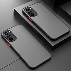 Coque Rebord Contour Silicone et Vitre Transparente Housse Etui pour Xiaomi Mi 11i 5G Noir