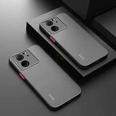 Coque Rebord Contour Silicone et Vitre Transparente Housse Etui pour Xiaomi Mi 13T Pro 5G Noir