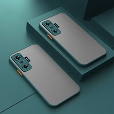 Coque Rebord Contour Silicone et Vitre Transparente Housse Etui pour Xiaomi Poco F4 GT 5G Vert Nuit