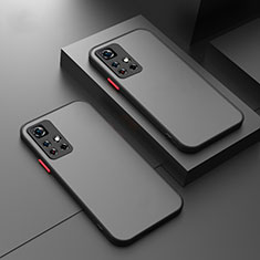 Coque Rebord Contour Silicone et Vitre Transparente Housse Etui pour Xiaomi Poco X4 NFC Noir