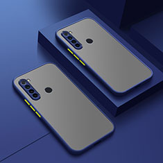 Coque Rebord Contour Silicone et Vitre Transparente Housse Etui pour Xiaomi Redmi Note 8 (2021) Bleu