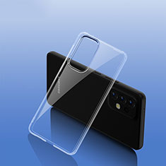 Coque Rebord Contour Silicone et Vitre Transparente Housse Etui W01L pour Samsung Galaxy A73 5G Clair