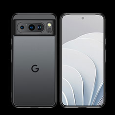 Coque Rebord Contour Silicone et Vitre Transparente Housse Etui WL1 pour Google Pixel 8 Pro 5G Noir