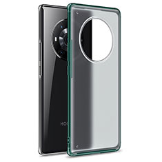 Coque Rebord Contour Silicone et Vitre Transparente Housse Etui WL1 pour Huawei Honor Magic3 5G Vert