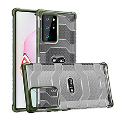 Coque Rebord Contour Silicone et Vitre Transparente Housse Etui WL2 pour Samsung Galaxy Note 20 Ultra 5G Pastel Vert