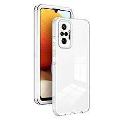 Coque Rebord Contour Silicone et Vitre Transparente Miroir Housse Etui H01P pour Xiaomi Redmi Note 10 Pro 4G Blanc